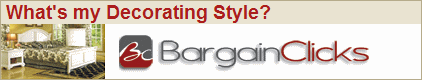 Bargain Clicks, Decorating Style